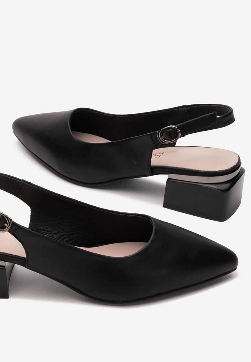 Pantofi slingback Glayda negri