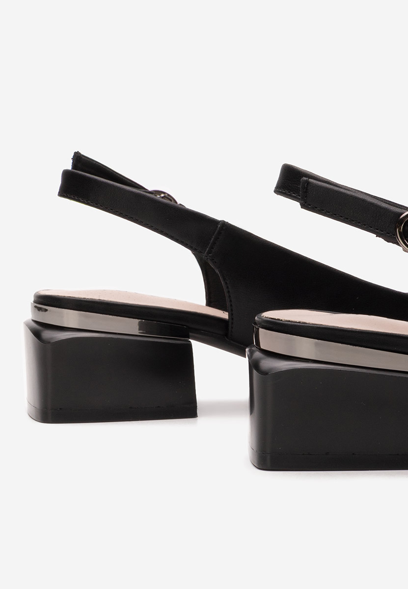 Pantofi slingback Glayda negri