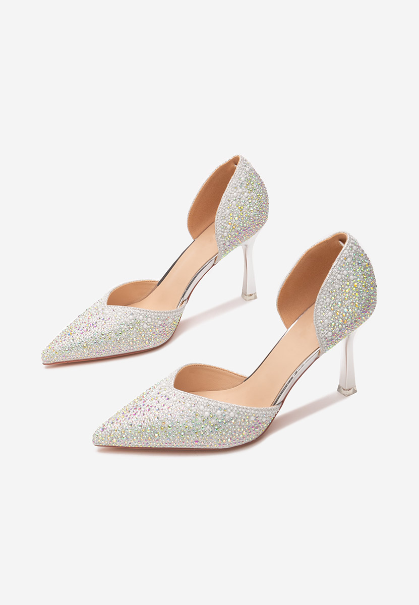 Pantofi stiletto Radiancy argintii