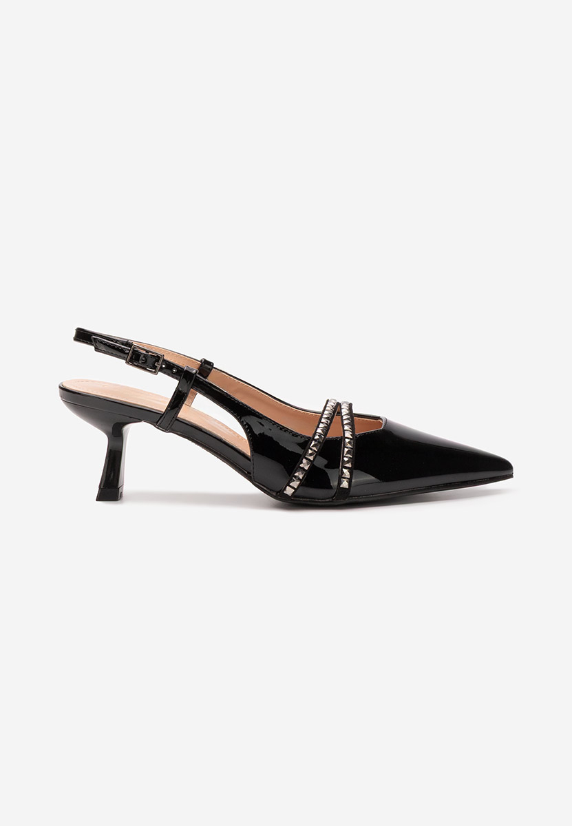 Pantofi slingback Crinna negri