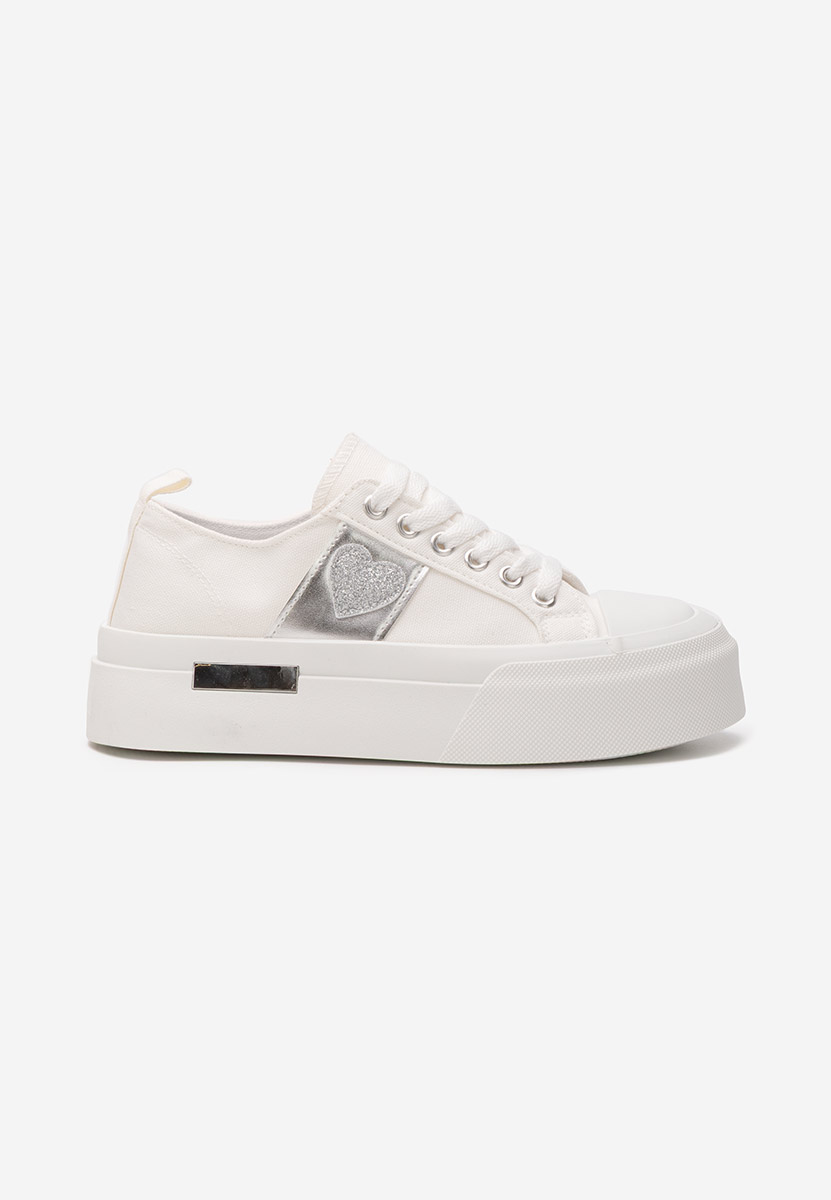 Sneakers cu platformă Anasty albi