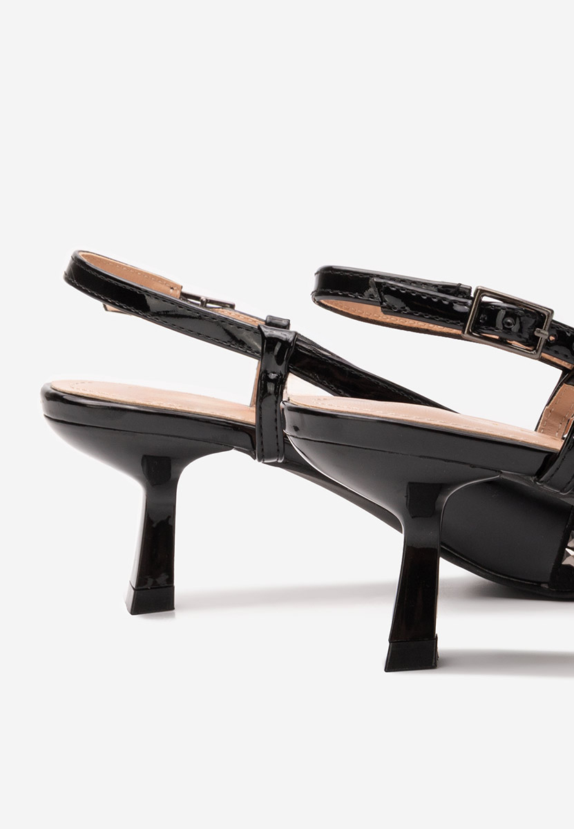 Pantofi slingback Crinna negri
