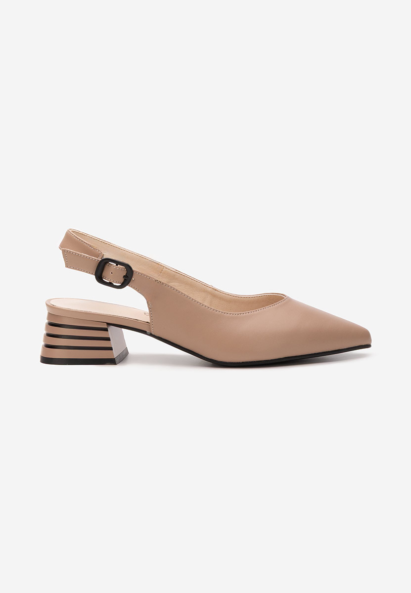 Pantofi slingback Ranina kaki