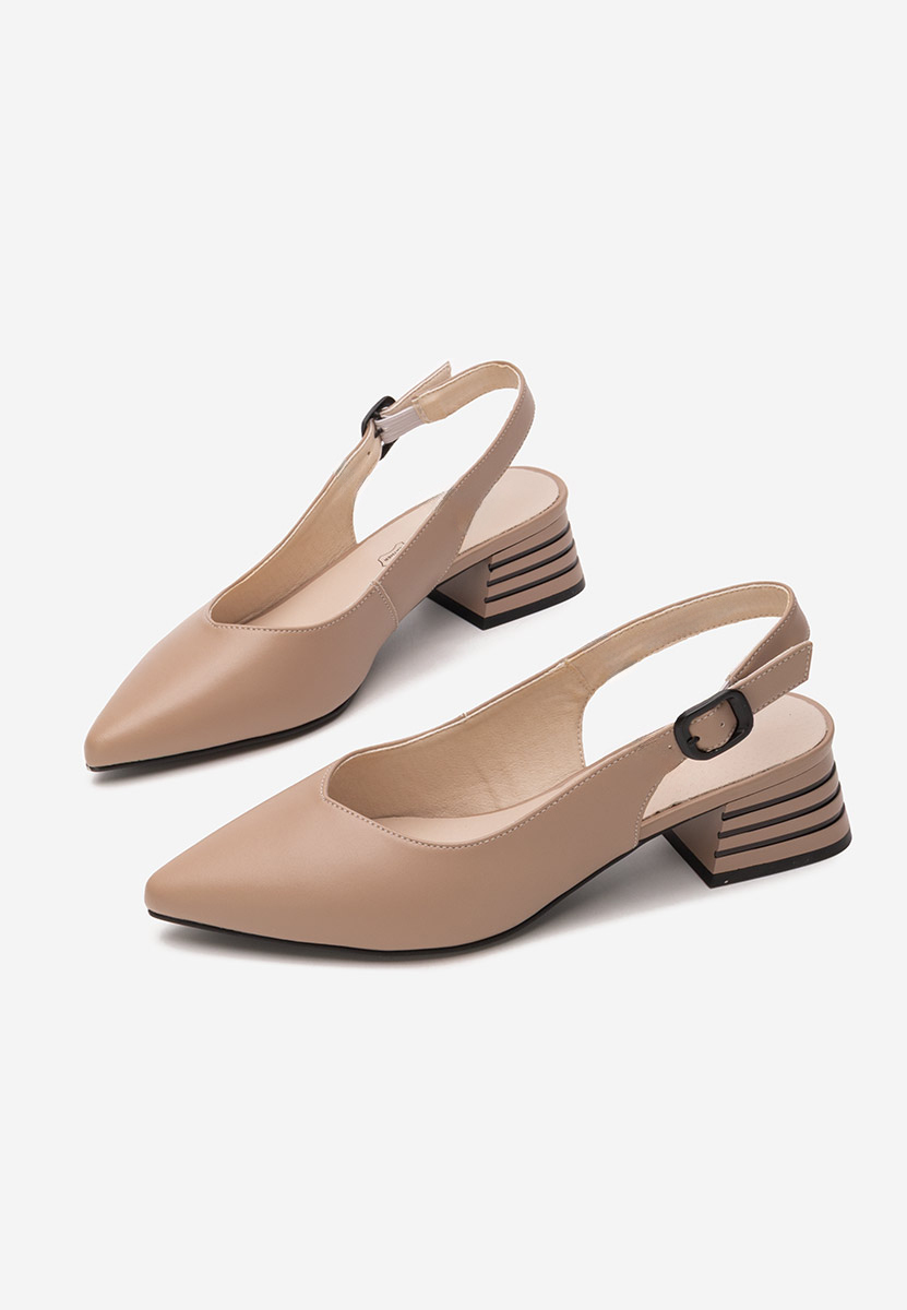 Pantofi slingback Ranina kaki