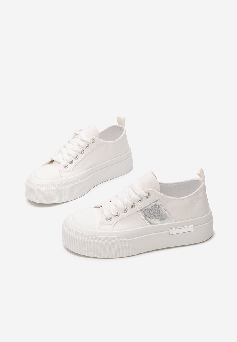 Sneakers cu platformă Anasty albi