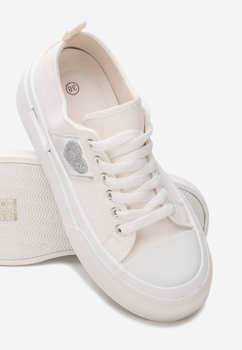 Sneakers cu platformă Anasty albi