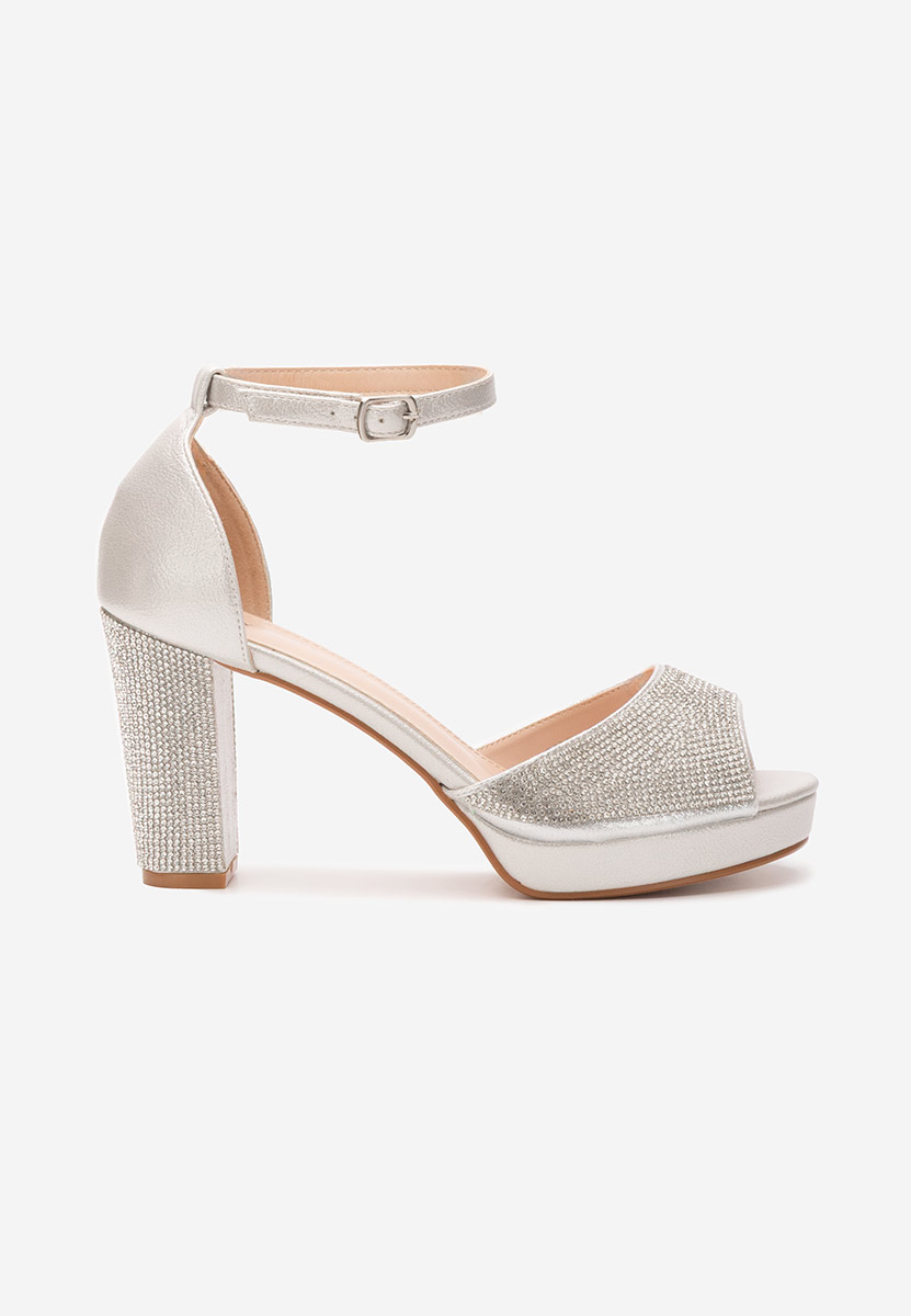 Sandale elegante Quyen argintii