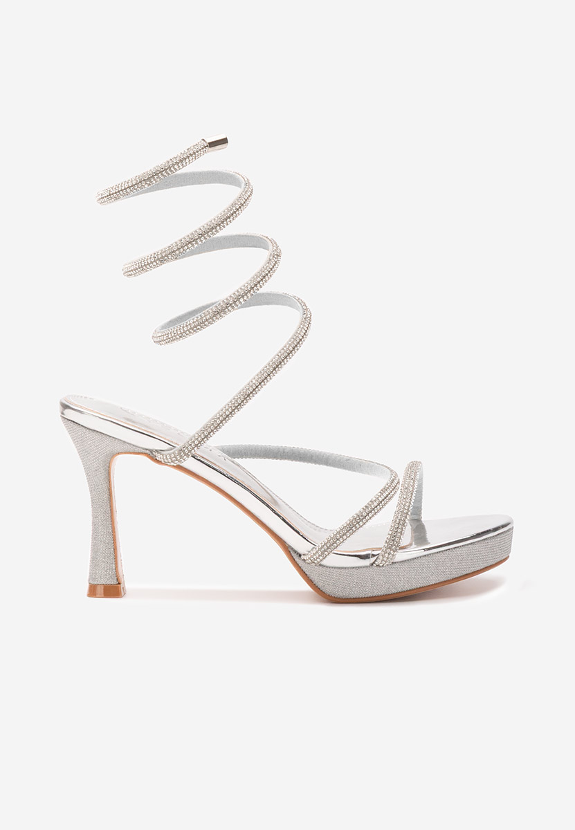 Sandale dama elegante Perrya argintii