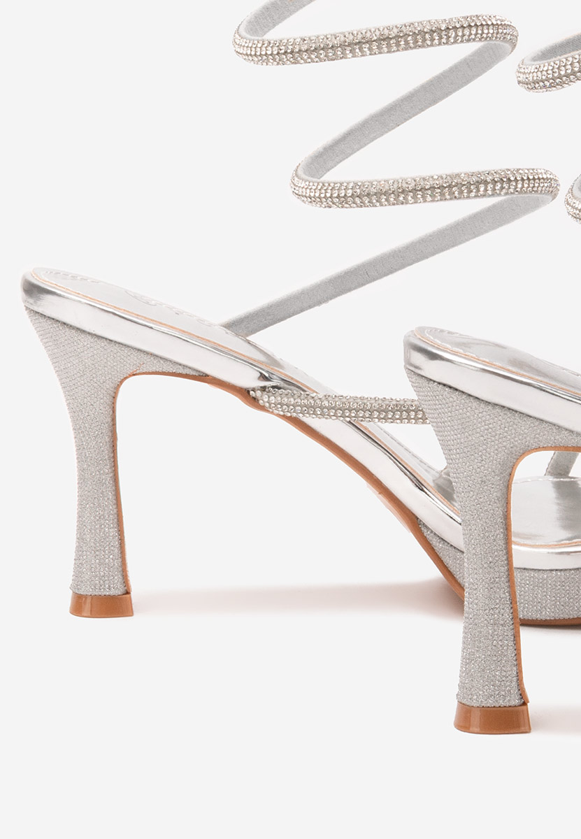 Sandale dama elegante Perrya argintii