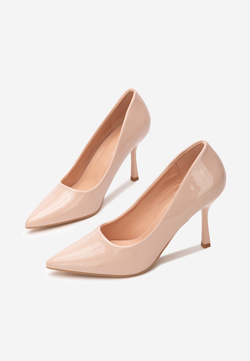 Pantofi stiletto Clia nude