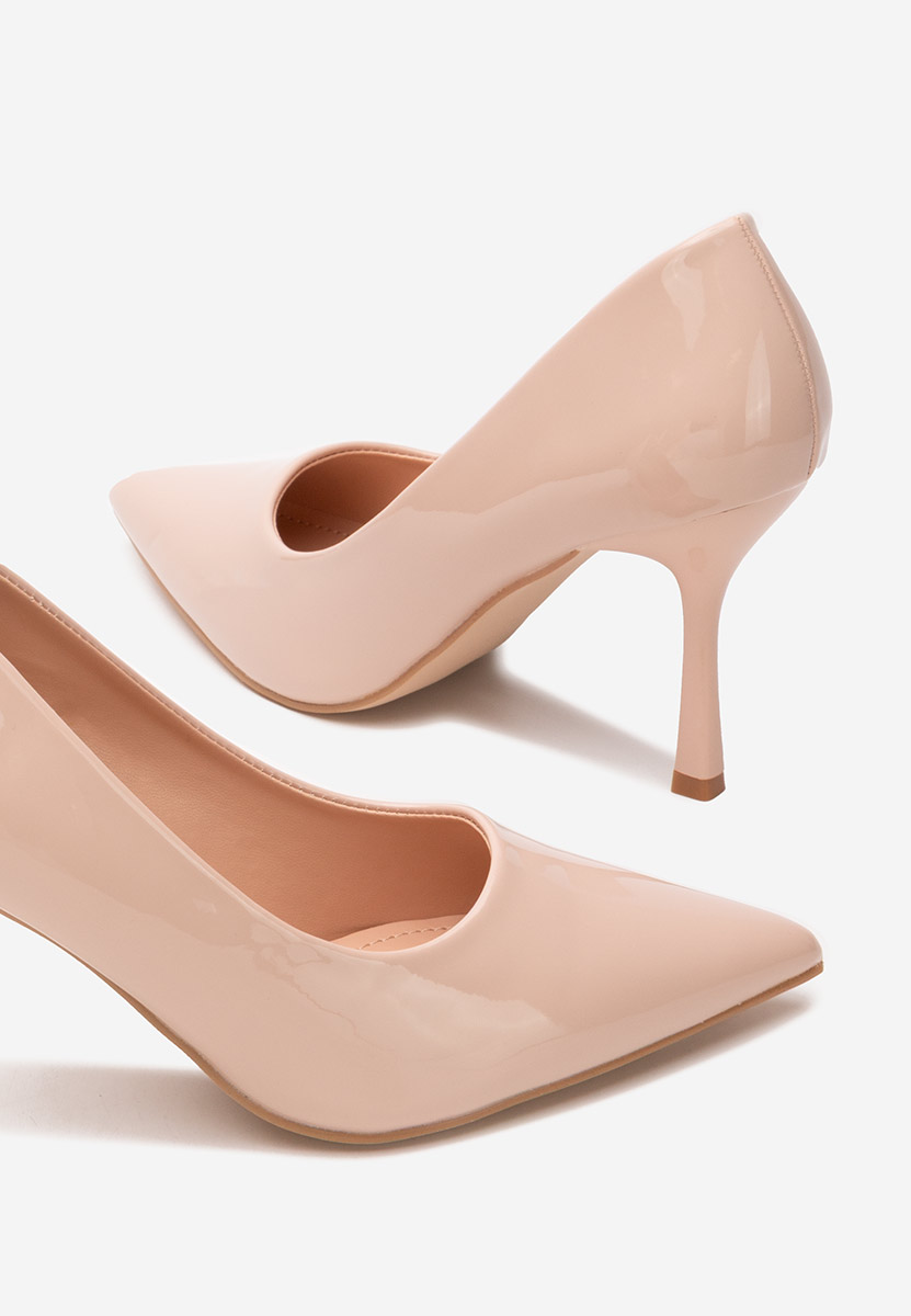Pantofi stiletto Clia nude