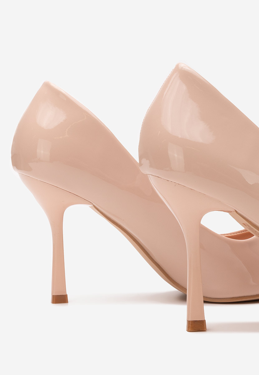 Pantofi stiletto Clia nude