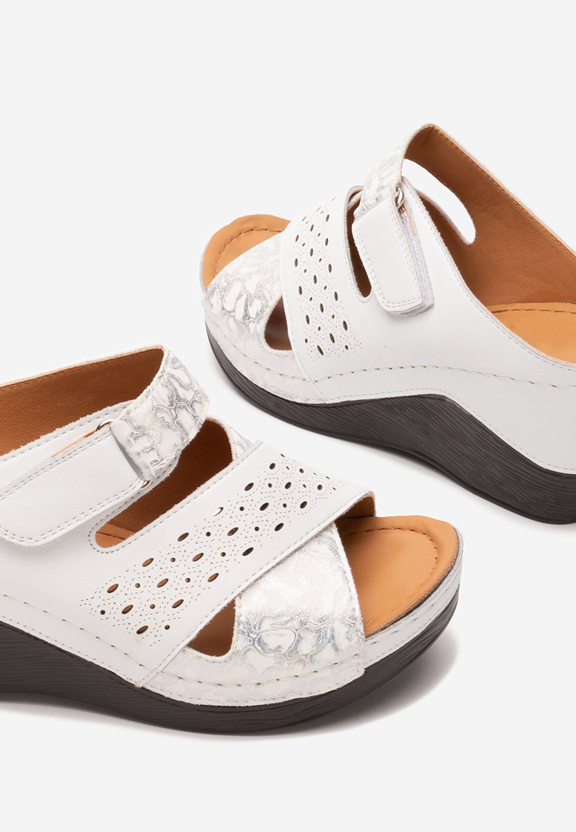 Papuci cu platformă Daysi albi