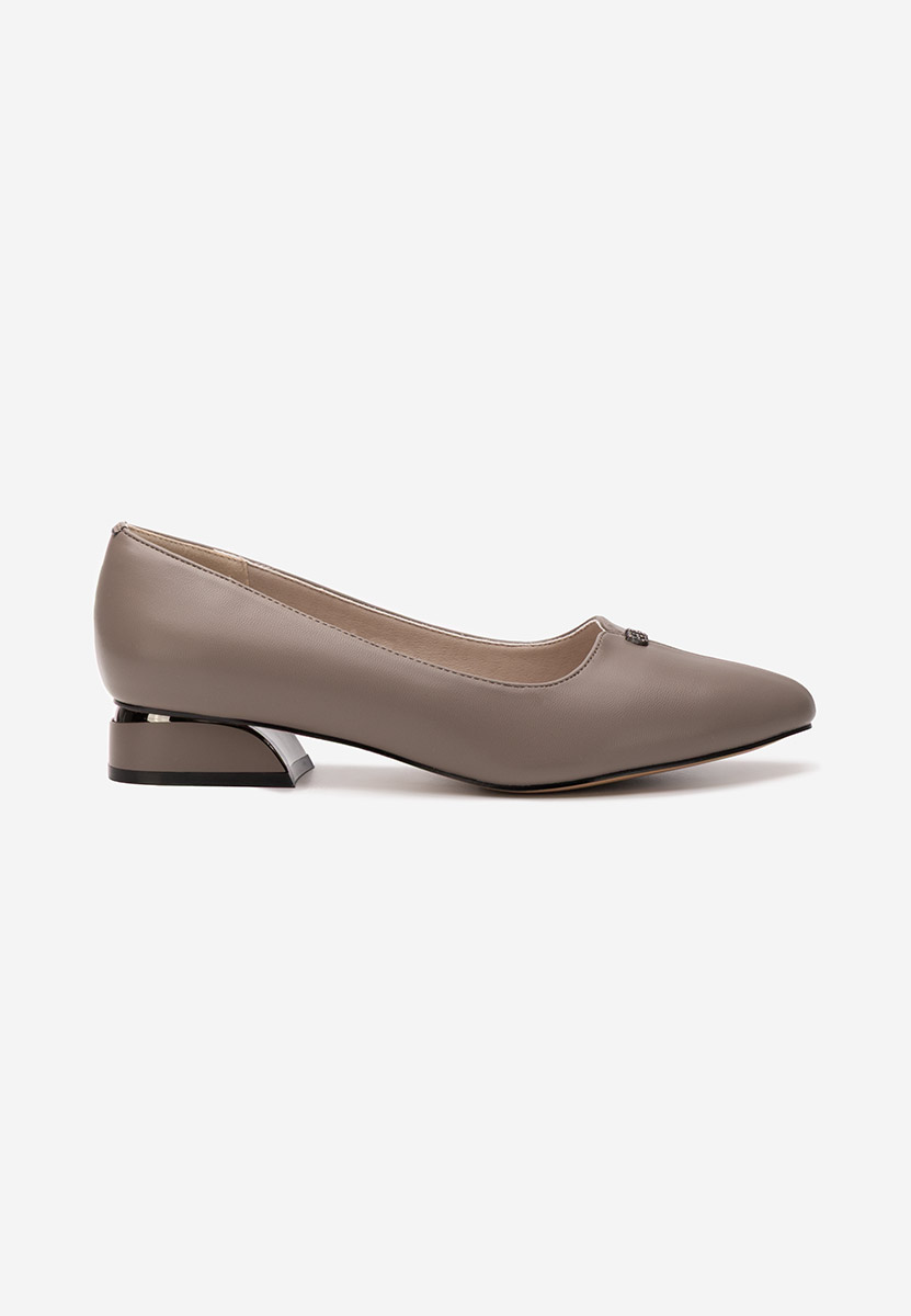 Pantofi cu toc mic Tillie kaki