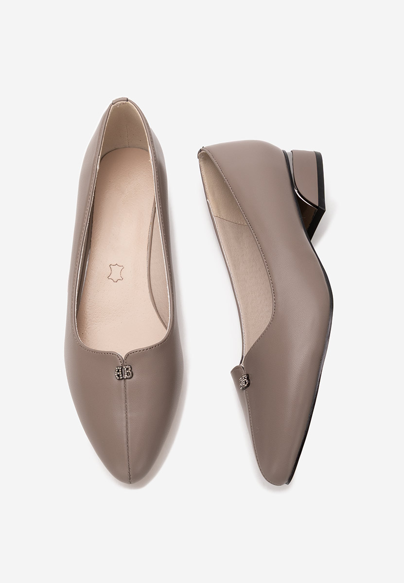 Pantofi cu toc mic Tillie kaki