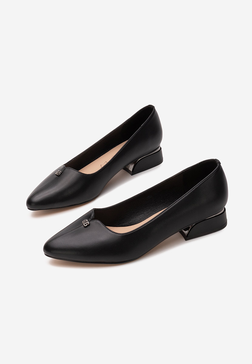 Pantofi cu toc mic Tillie V2 negri