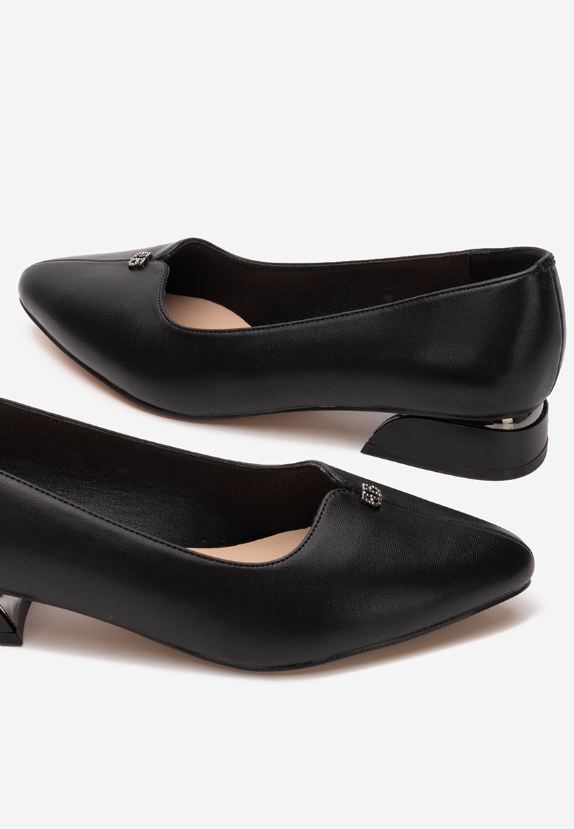 Pantofi cu toc mic Tillie V2 negri