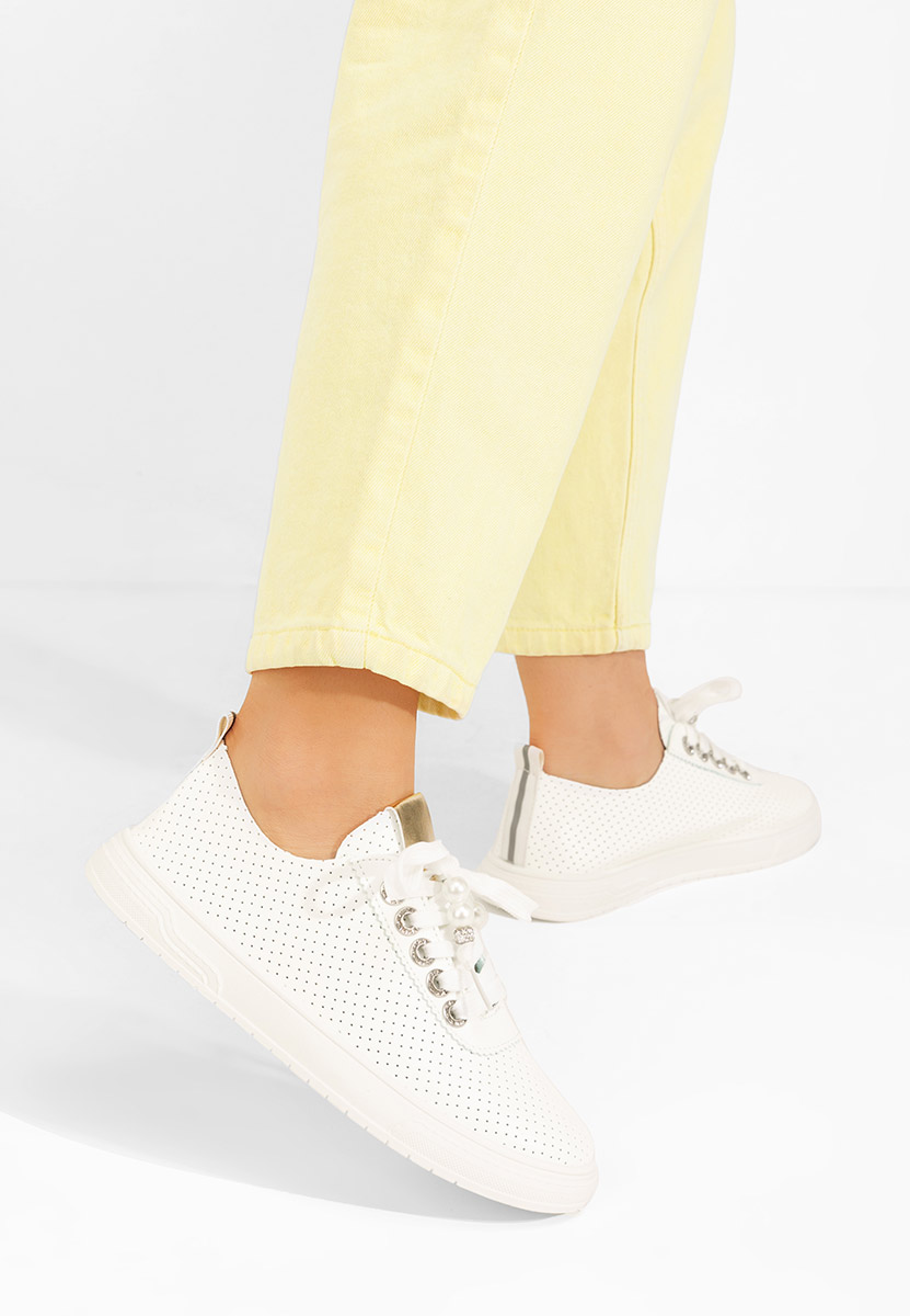 Sneakers dama Candysa V5 albi