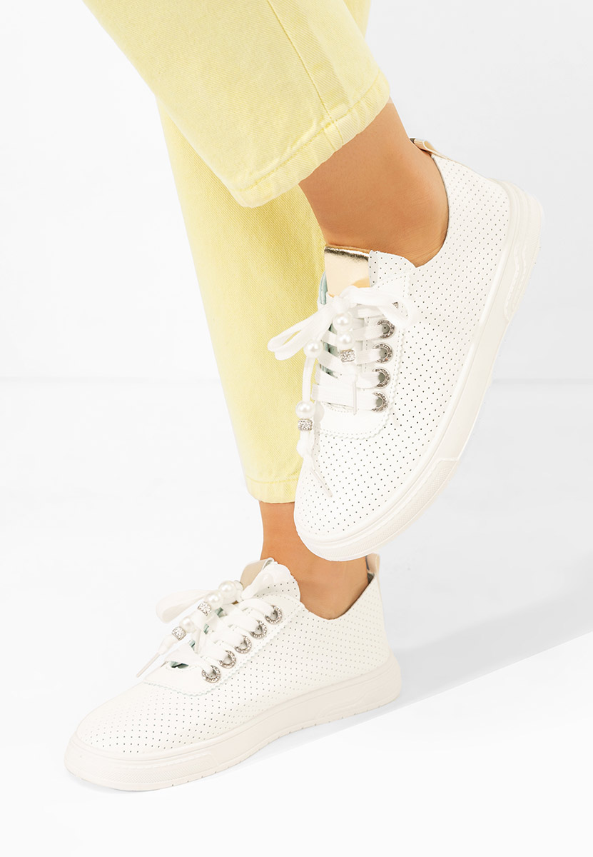 Sneakers dama Candysa V5 albi