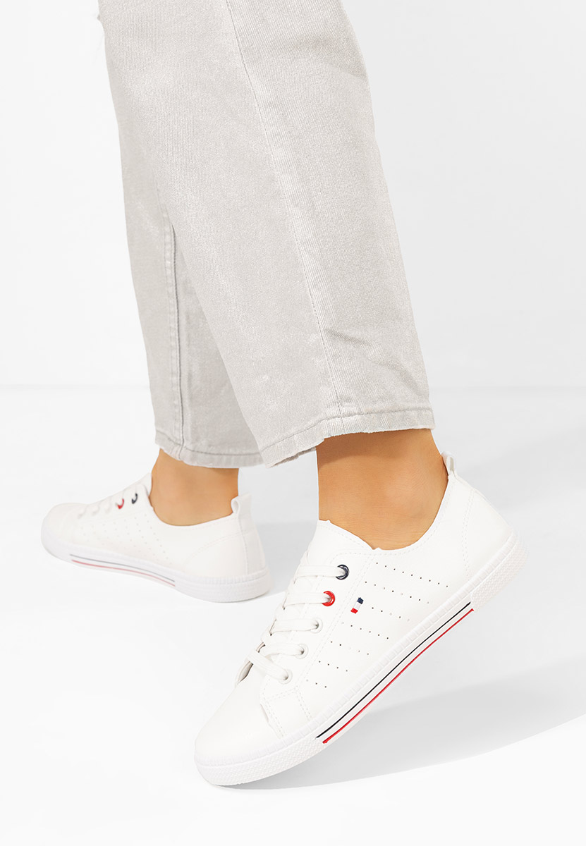 Pantofi casual damă Debbra albi