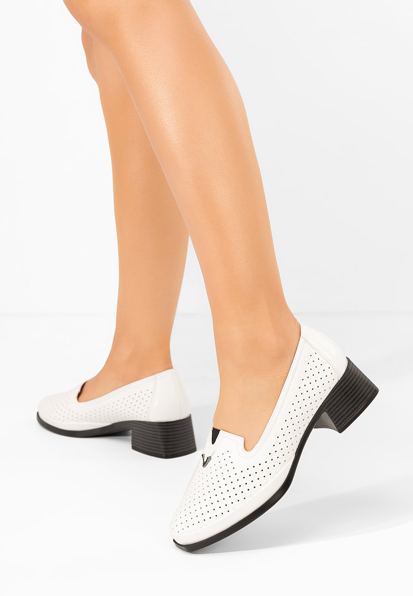 Pantofi casual damă Tressa albi