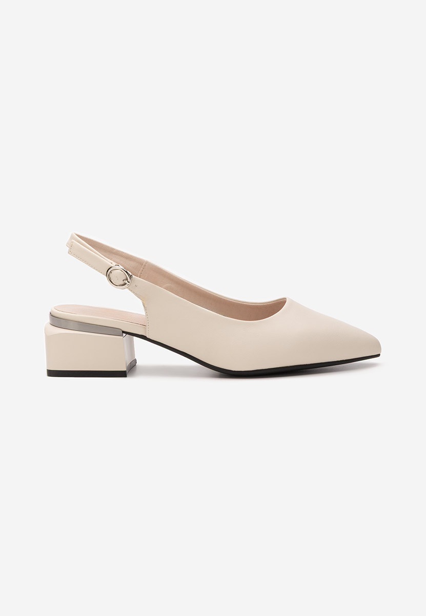 Pantofi slingback Glayda bej
