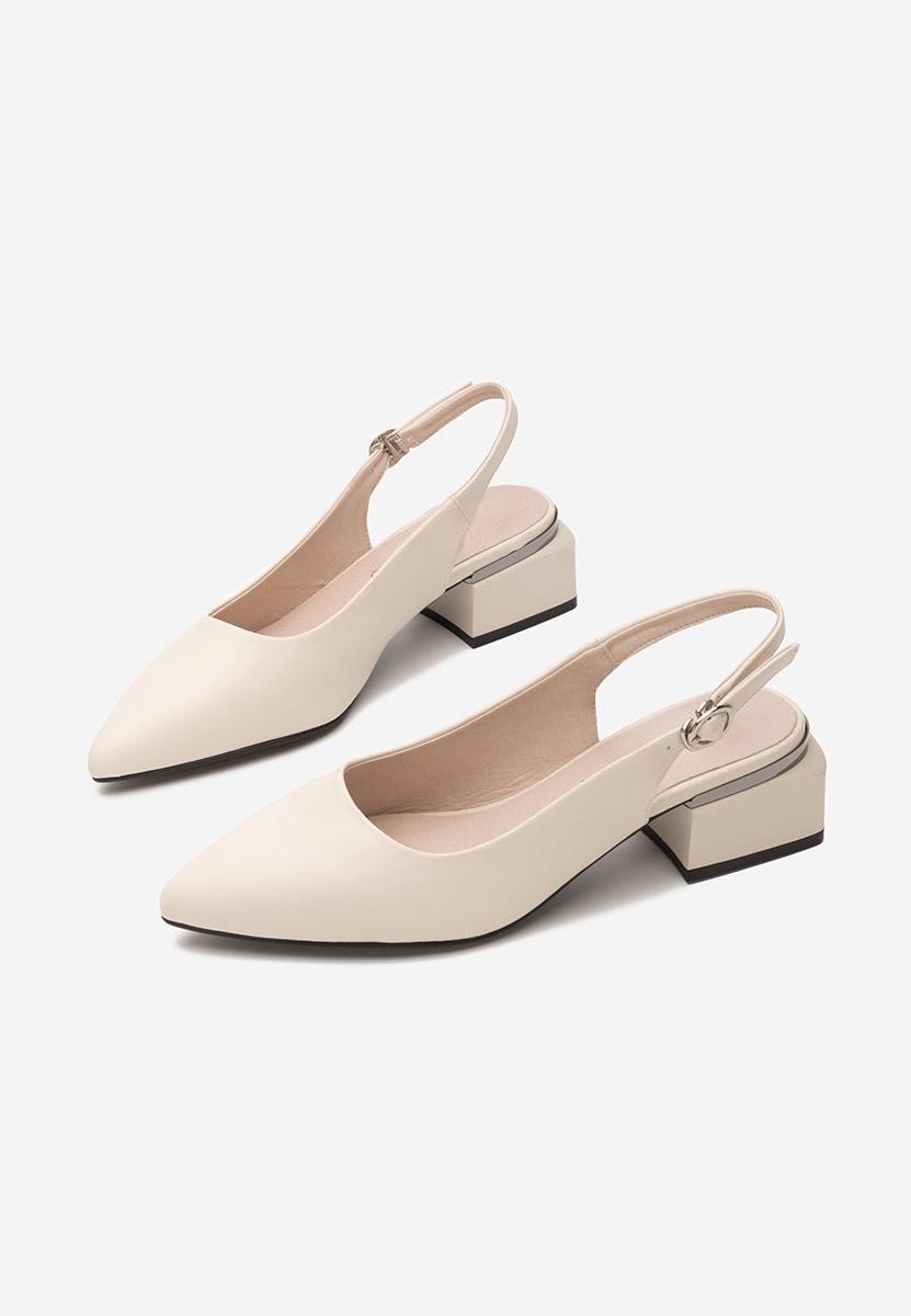 Pantofi slingback Glayda bej