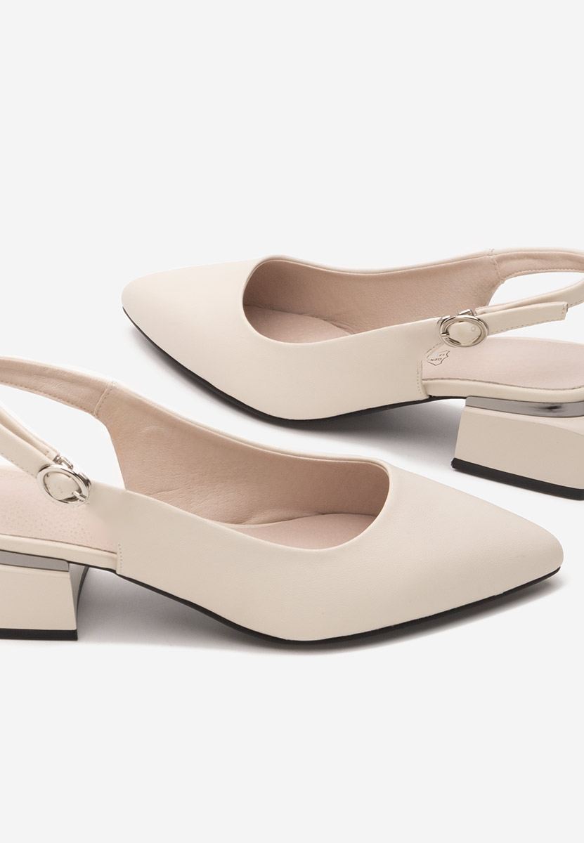 Pantofi slingback Glayda bej