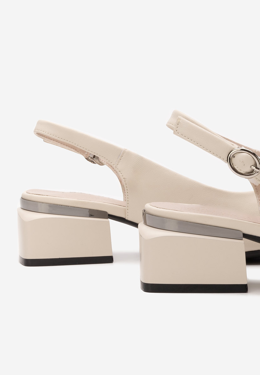 Pantofi slingback Glayda bej