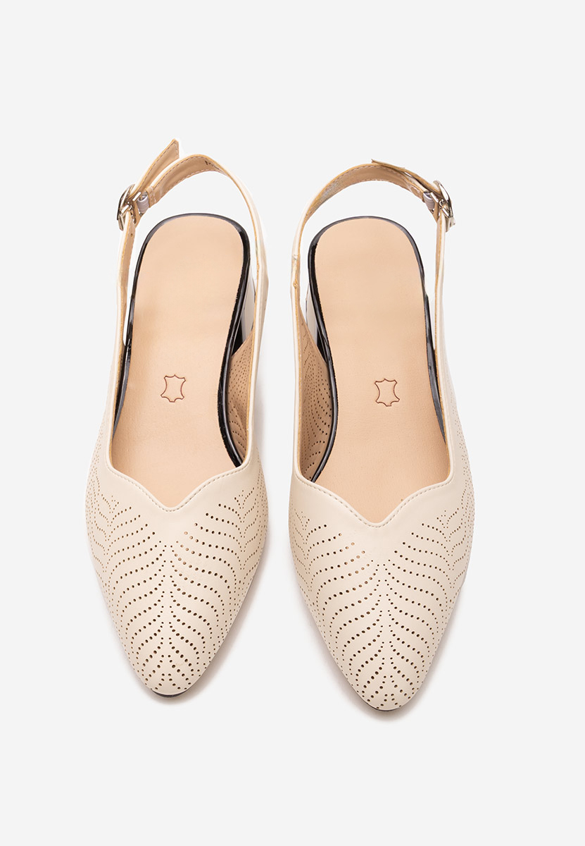 Pantofi slingback Rahela bej