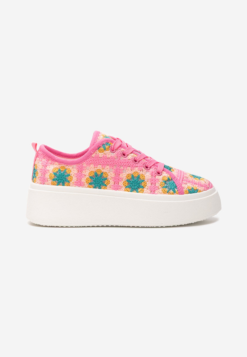 Sneakers cu platformă Maricruz roz