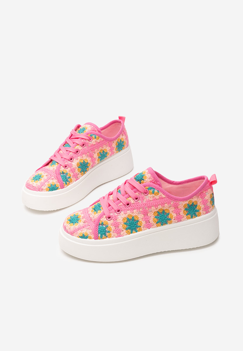 Sneakers cu platformă Maricruz roz