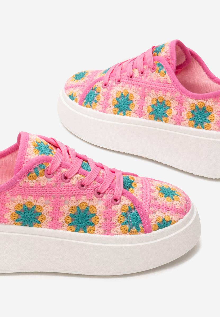 Sneakers cu platformă Maricruz roz