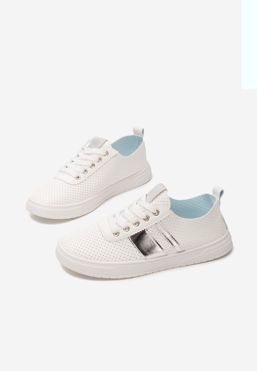 Pantofi casual dama Heayli V4 albi