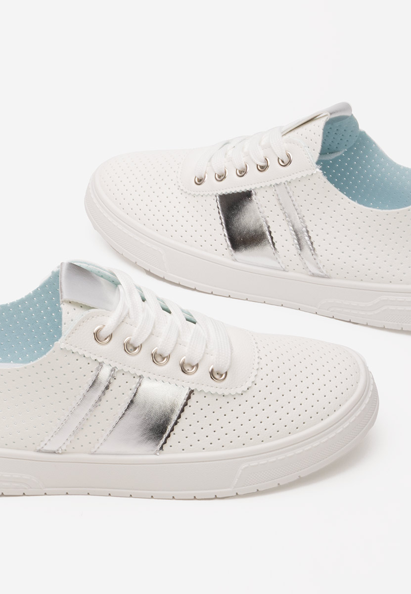 Pantofi casual dama Heayli V4 albi