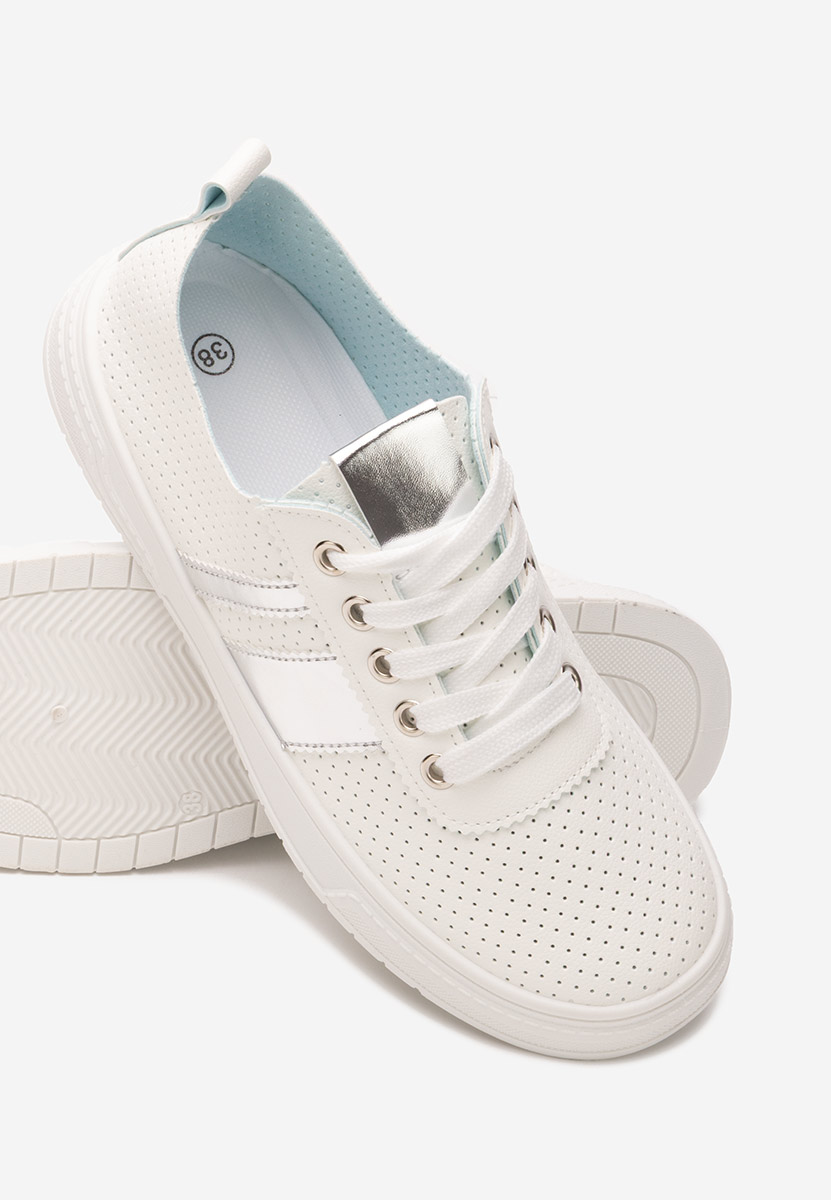 Pantofi casual dama Heayli V4 albi