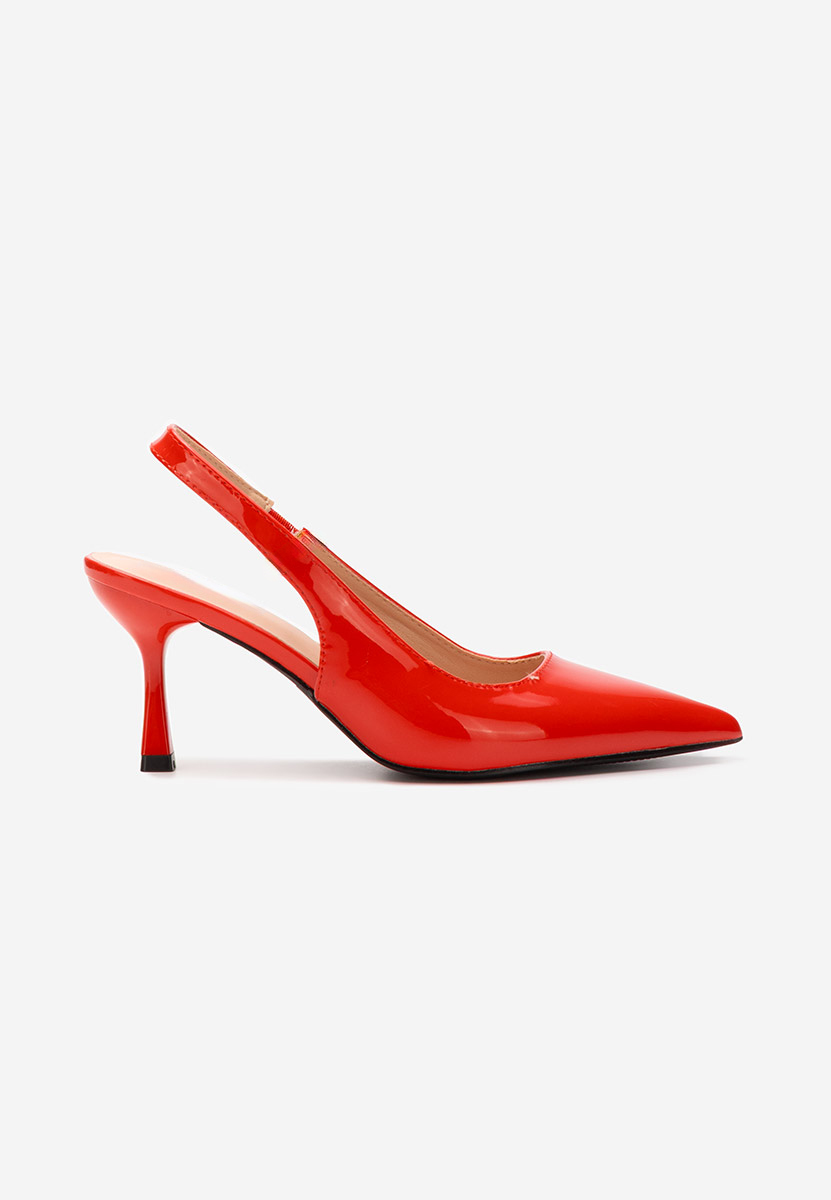Pantofi slingback Laurina rosii