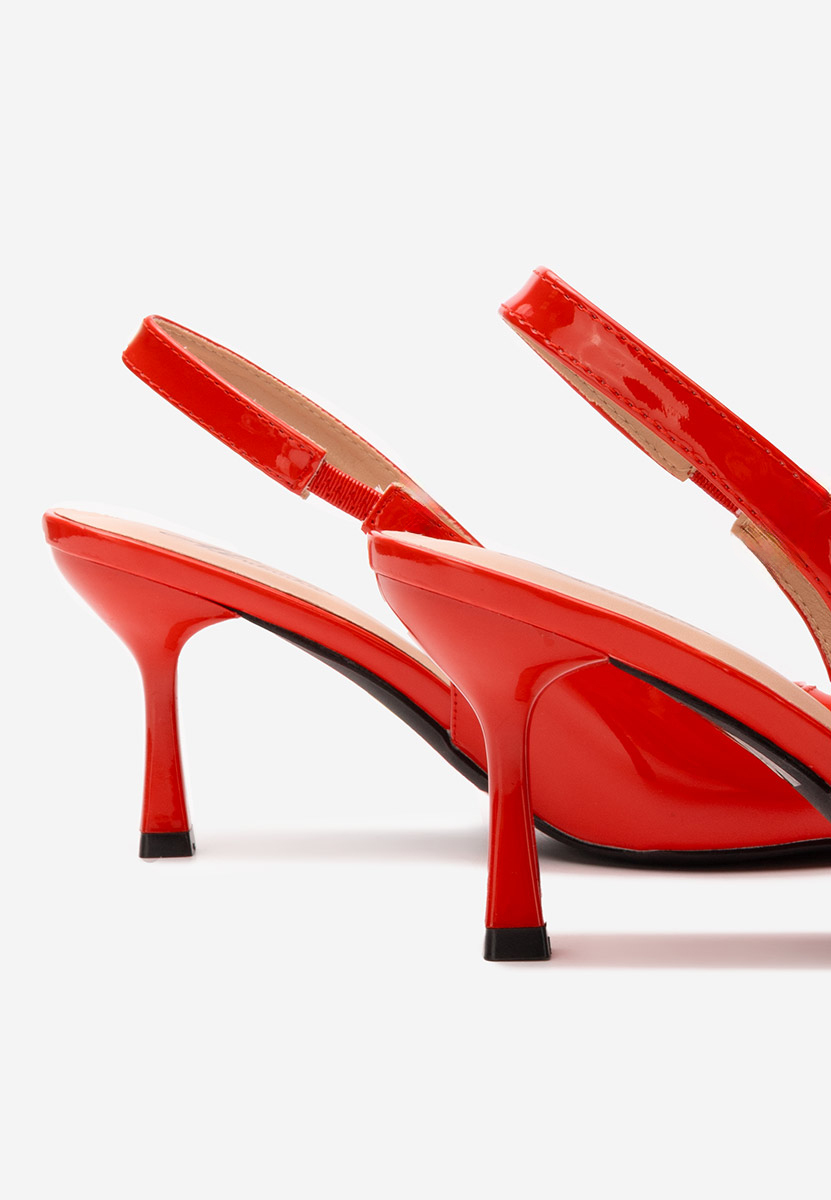 Pantofi slingback Laurina rosii