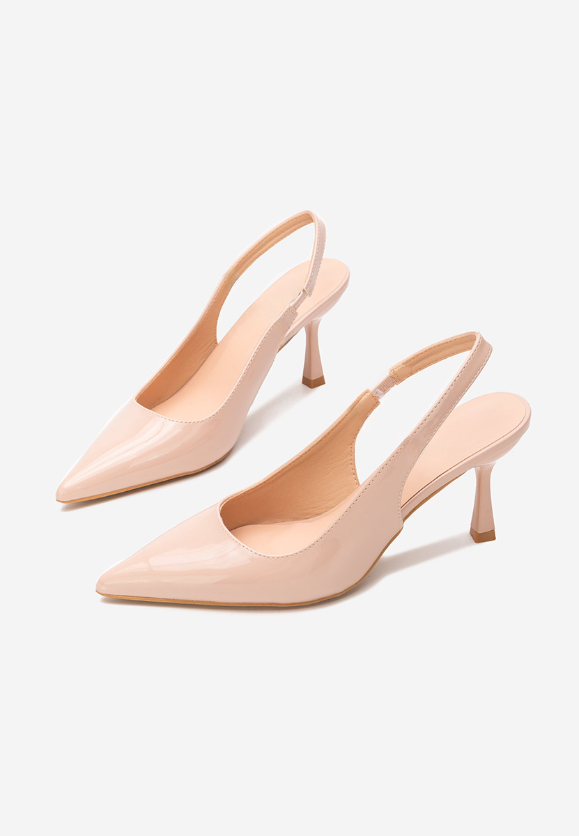 Pantofi slingback Laurina nude