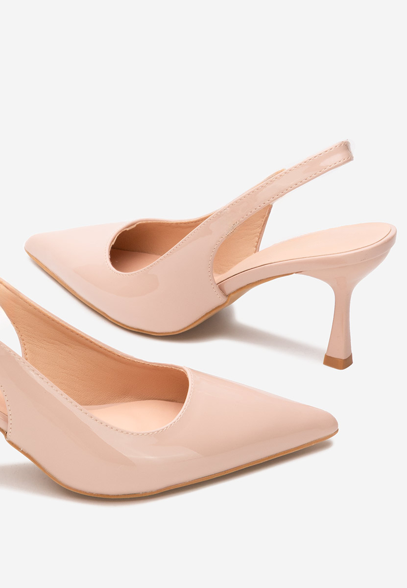 Pantofi slingback Laurina nude