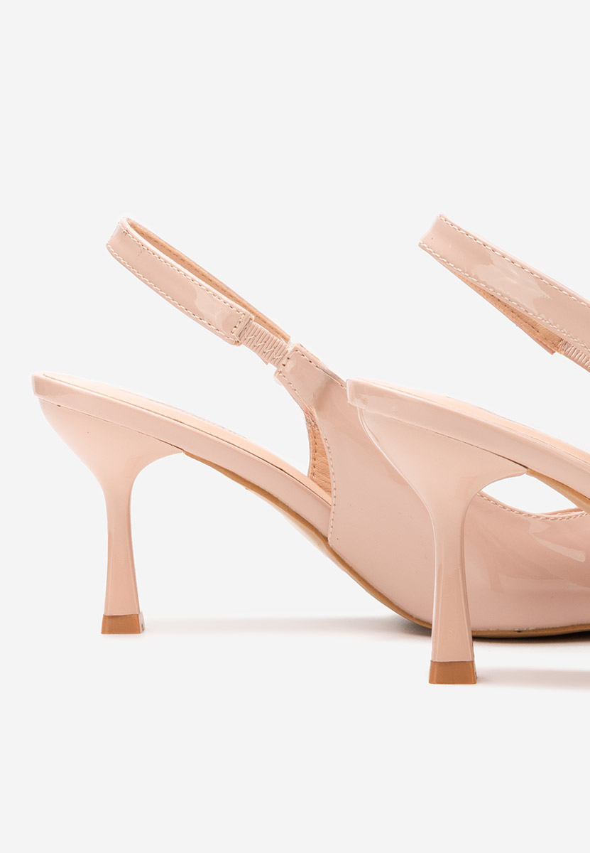 Pantofi slingback Laurina nude