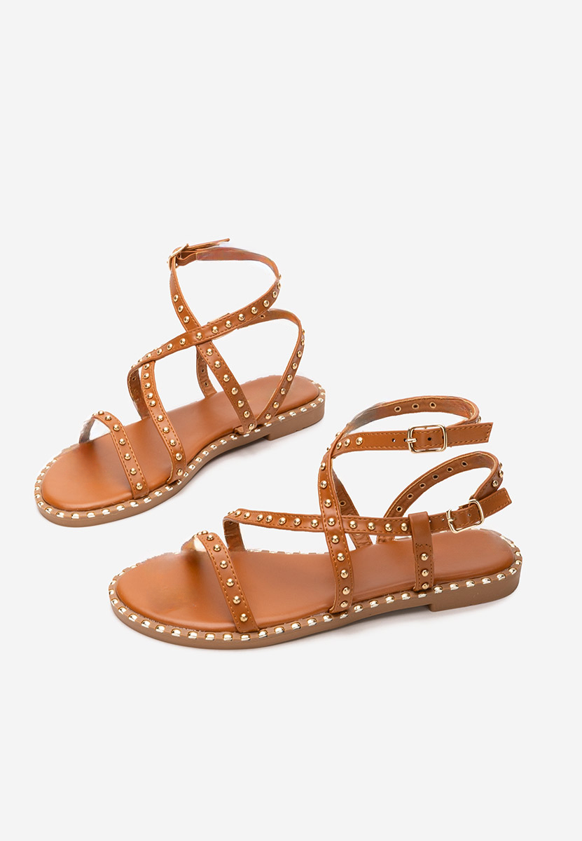 Sandale fara toc Jenai camel
