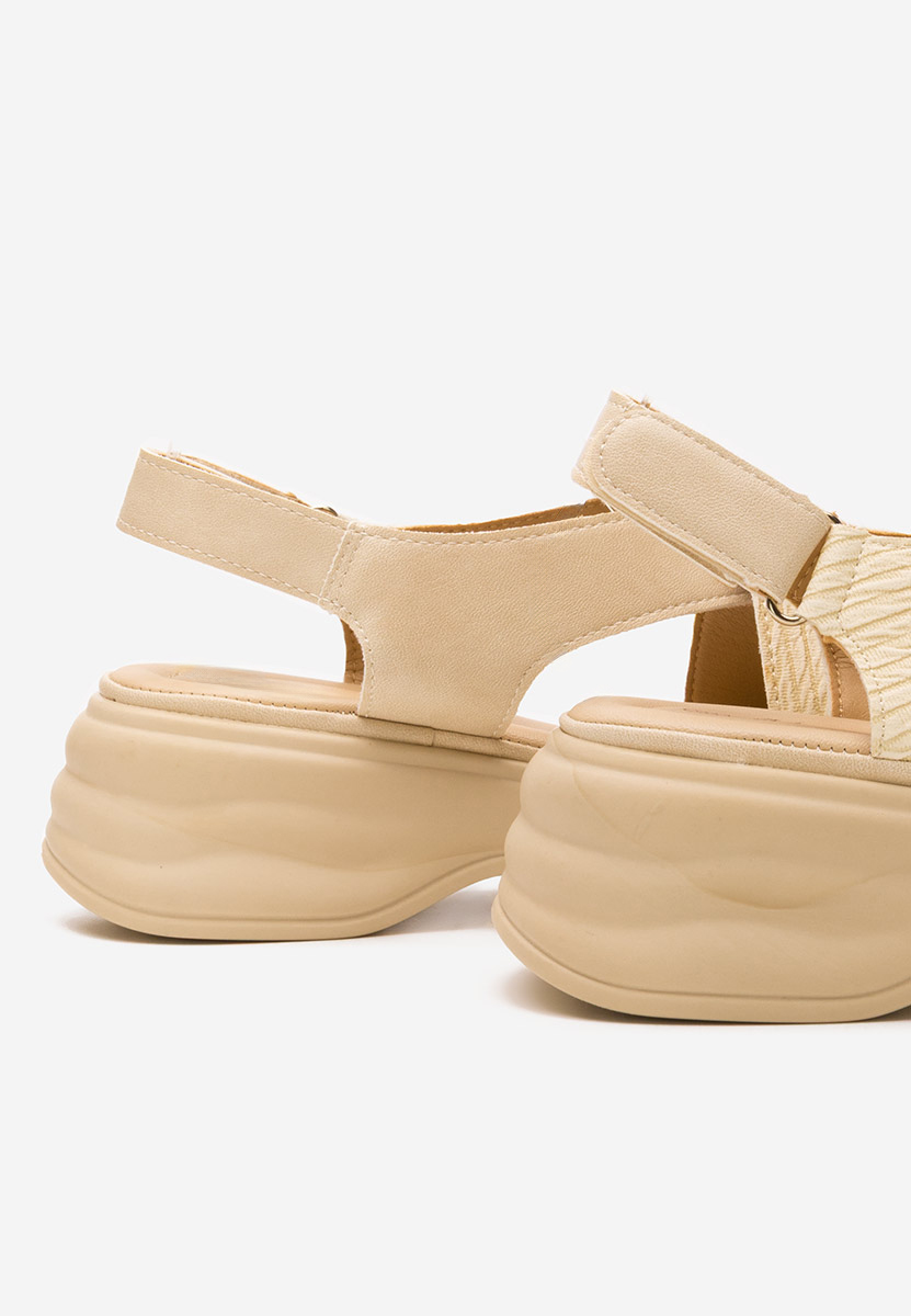 Sandale cu platformă Ilise bej
