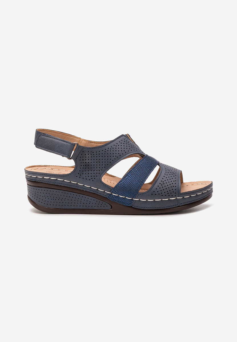 Sandale cu talpa ortopedica Brenita navy