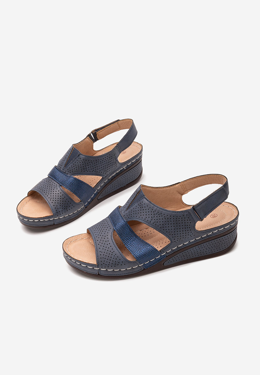 Sandale cu talpa ortopedica Brenita navy