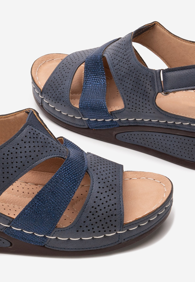 Sandale cu talpa ortopedica Brenita navy