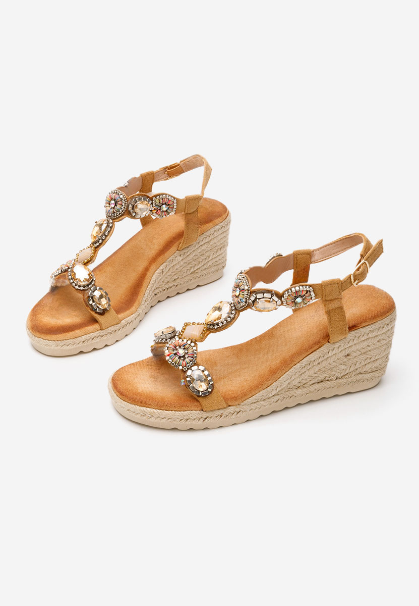 Sandale cu platforma Jacquelynn camel