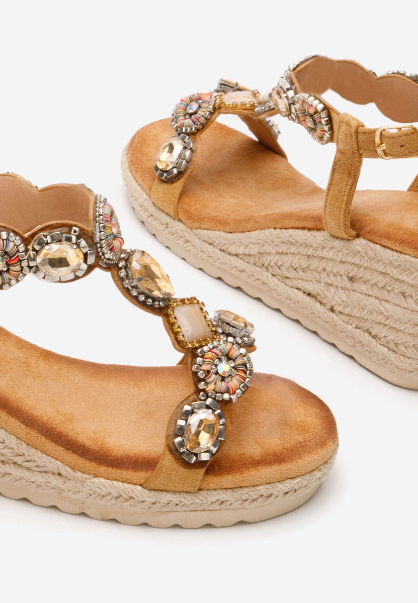 Sandale cu platforma Jacquelynn camel