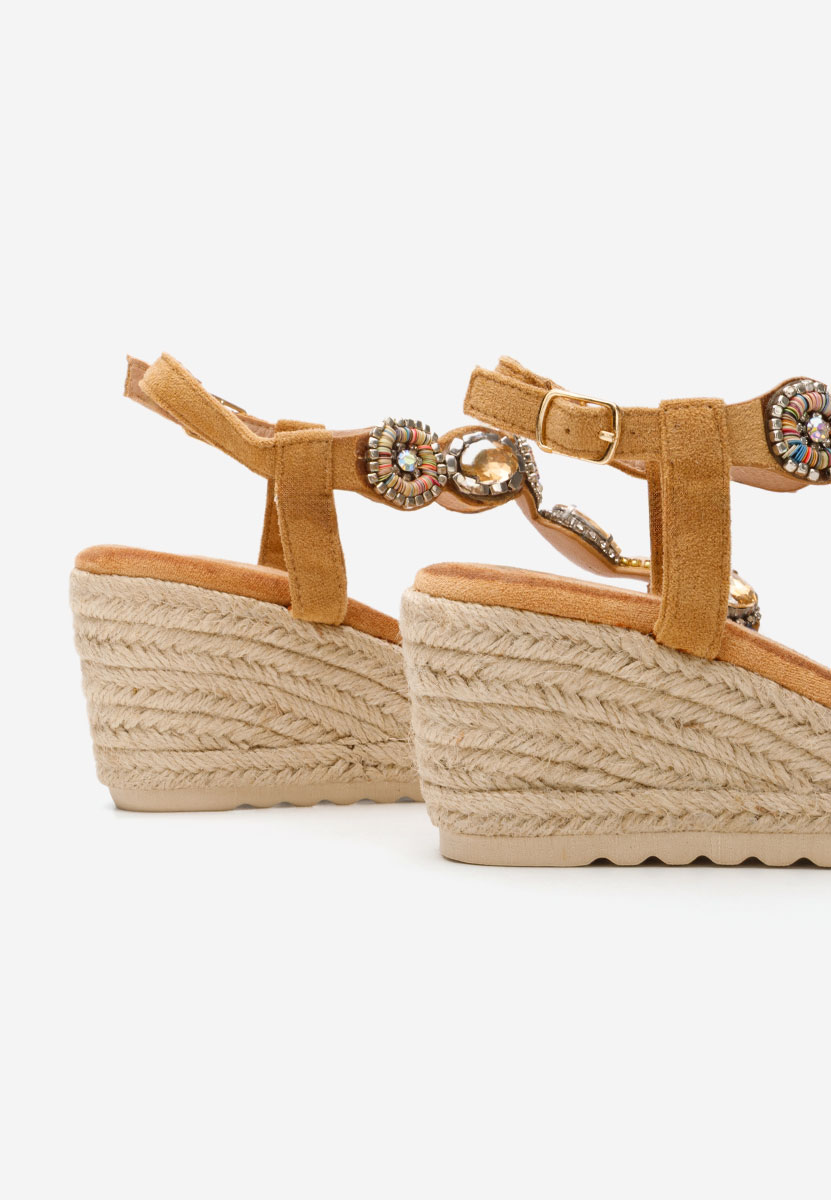 Sandale cu platforma Jacquelynn camel