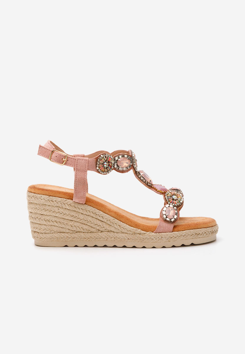 Sandale cu platforma Jacquelynn roz